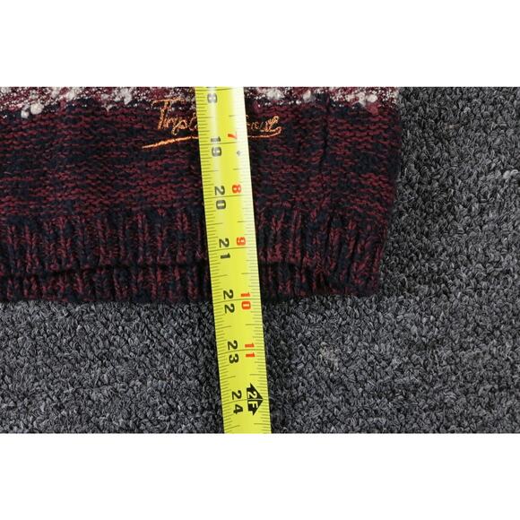 Triple Five Soul Womens Large Striped Sweater Knit Grunge Vintage - Picture 6 of 6